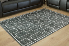 Black/Gray 59.5" x 83.5", room view; furniture excluded - 6