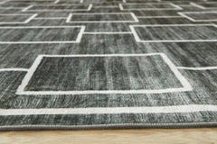Black/Gray 59.5" x 83.5", pile and edge detail - 7
