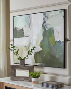 Green/Gray/White Vinick wall art, product view 5 - 5