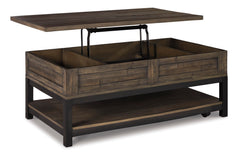 Grayish Brown Lift-Top Coffee Table, product view 3 - 3