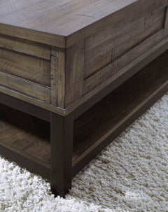 Grayish Brown Lift-Top Coffee Table, product view 5 - 5