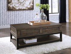 Grayish Brown Lift-Top Coffee Table, product view 6 - 6