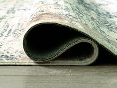 Multi 59.75" x 83.5", rolled rug backing detail - 8