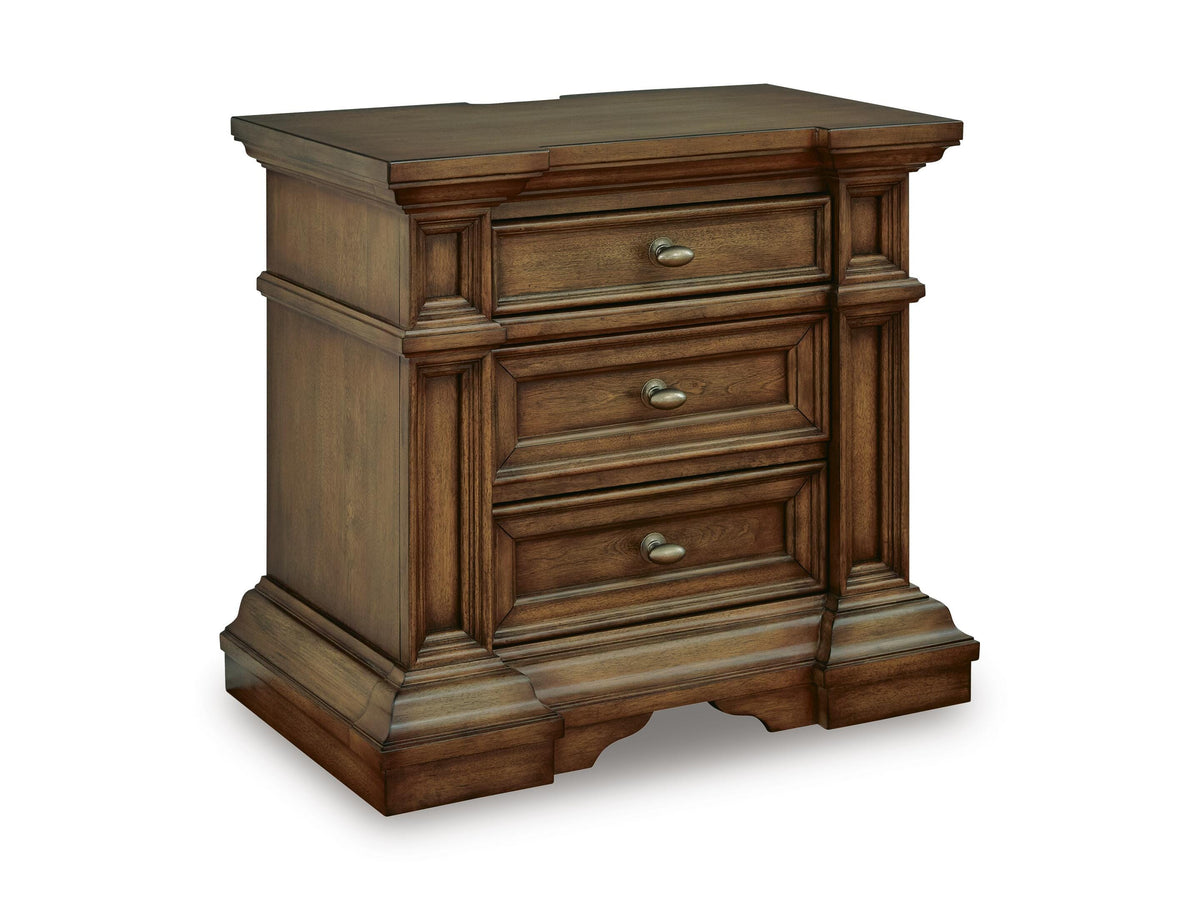 Brown / Nightstand, complete product angled view