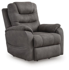 Gunmetal, complete recliner angled view - 1