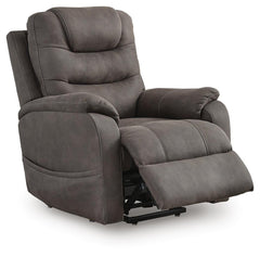 Gunmetal, recliner with footrest extended - 3