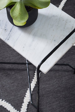 White/Black Accent Table, view 2 - 2