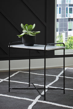 White/Black Accent Table, view 6 - 6