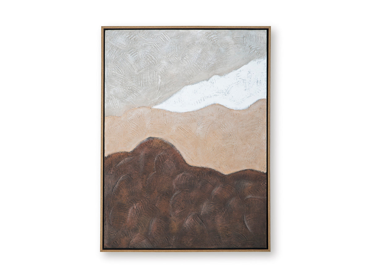 Tan/Brown/White Wall Art, full product view