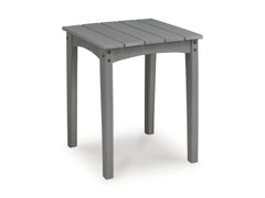 Gray / Outdoor Side Table, complete product angled view - 1