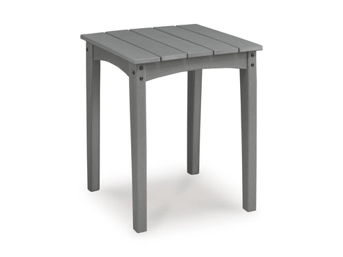 Gray / Outdoor Side Table, complete product angled view