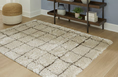 Cream/Brown 64.25" x 87.5", room view; furniture excluded - 10