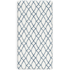 White/Blue Twin, overhead full mattress product view - 6