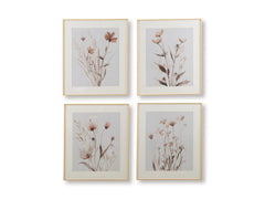 Beige/Gray/Blush Four-Piece Wall Art Set, full product view - 1