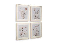 Beige/Gray/Blush Four-Piece Wall Art Set, product view 2 - 2