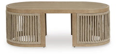 Beige, front coffee table view - 3