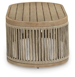Beige, side coffee table view - 4