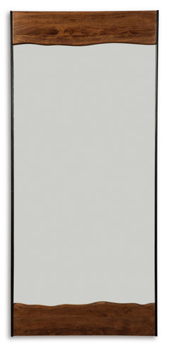 Brown/Black floor mirror, full product view - 1