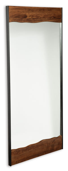 Brown/Black floor mirror, product view 2 - 2