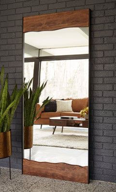 Brown/Black floor mirror, product view 3 - 3