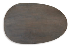 Brown/Black Accent Table, product view 4 - 4