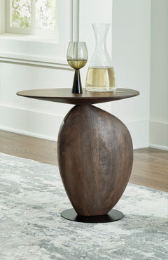 Brown/Black Accent Table, product view 5 - 5