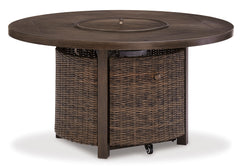 Medium Brown Fire Pit Table, full product view - 1