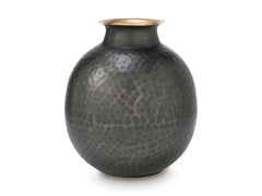 Pewter/Gold Finish 11.75-inch height vase, product view 2 - 2