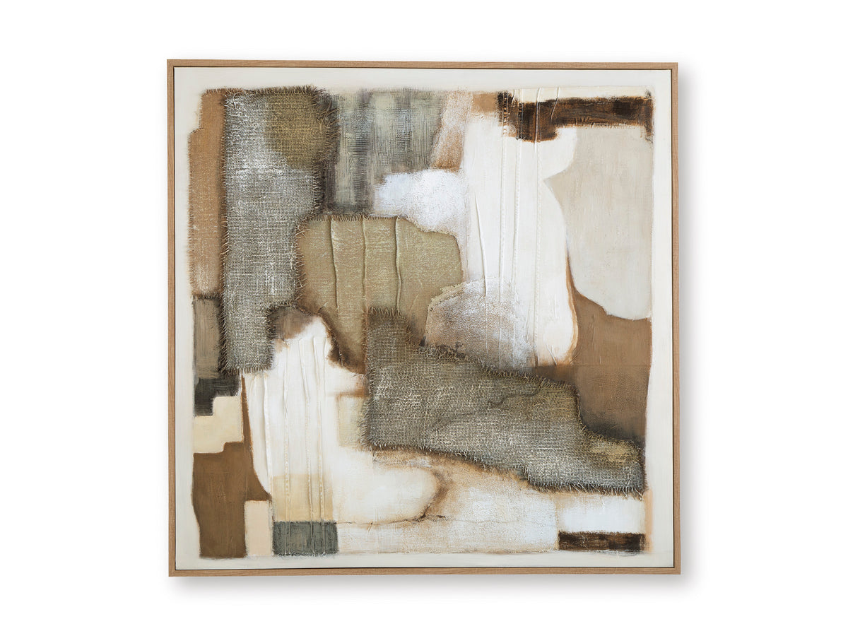 Tan/Brown/Gray Wall Art, full product view