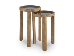 Light Brown Jossor two-table set, product view 2 - 2