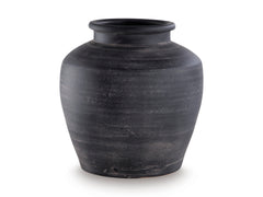 Distressed Black 12.25-inch vase, product view 2 - 2