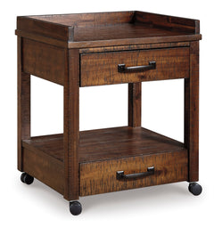 Rustic Brown Printer Stand, complete product view - 1