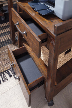 Rustic Brown Printer Stand, construction detail - 3