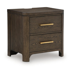 Burnished Brown / Nightstand, complete product angled view - 1