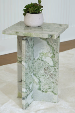 White/Green Accent Table, view 5 - 5