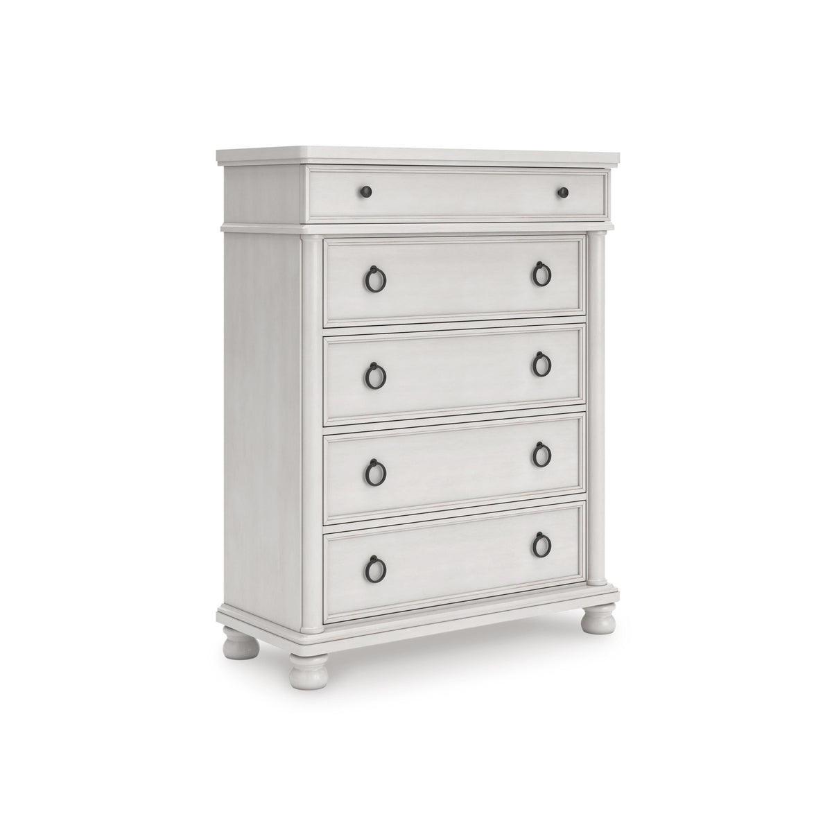 Antique White / Chest of Drawers, complete product angled view