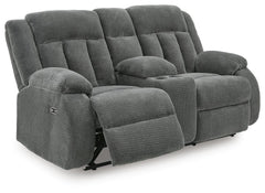 Steel, complete loveseat with footrest extended - 7