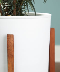 White/Brown planter set, product view 3 - 3