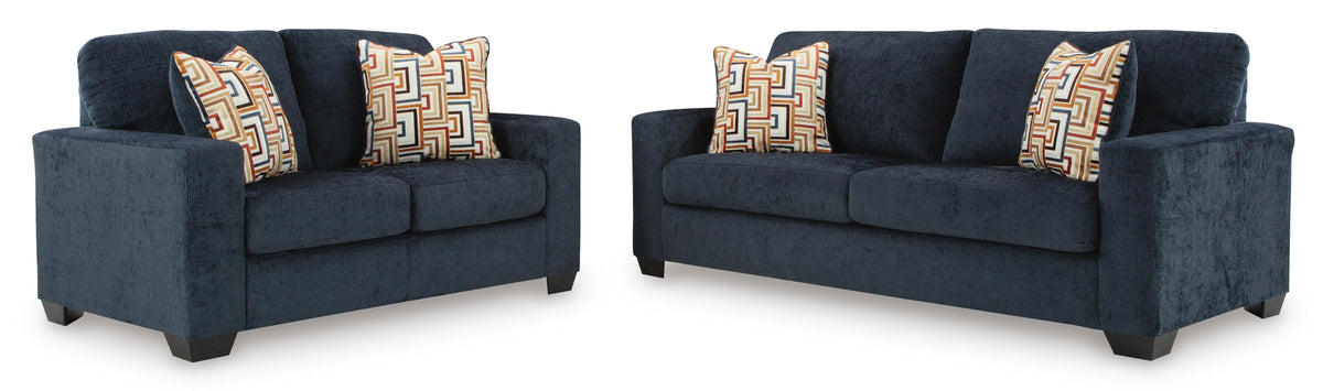 Ink / Sofa and Loveseat Set, complete sofa and loveseat set