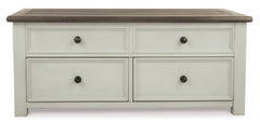Two-tone Four-Drawer Lift-Top Coffee Table, product view 2 - 2