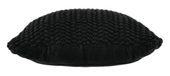 Black / Throw Pillow, side view - 3