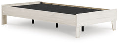 Light Natural / Twin, complete platform bed frame; headboard and mattress excluded - 44