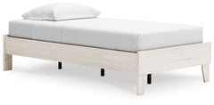 Light Natural / Twin, platform bed shown with mattress and bedding, not included - 45