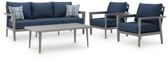 Gray/Blue, alternate complete four-piece set arrangement - 3