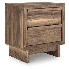 Brown / Nightstand, complete product angled view - 1