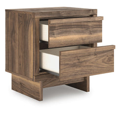 Brown / Nightstand, drawers open - 2