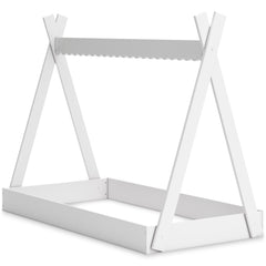 White / Twin, complete tent bed frame; mattress and bedding excluded - 6