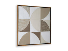 Tan/Taupe/White Wall Art, product view 2 - 2