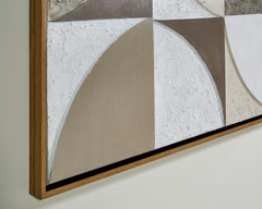 Tan/Taupe/White Wall Art, product view 4 - 4