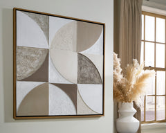 Tan/Taupe/White Wall Art, product view 5 - 5